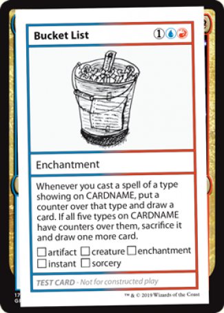 Bucket List (2021 Edition) [Mystery Booster Playtest Cards] (CMB1 89)