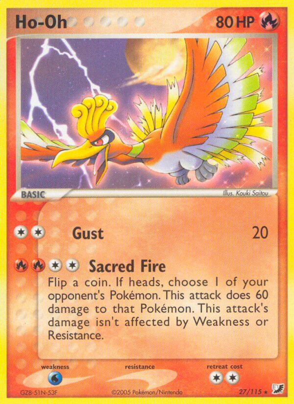 Ho Oh (EX Unseen Forces Cosmos Holo) (27/115) [Theme Deck Exclusives]