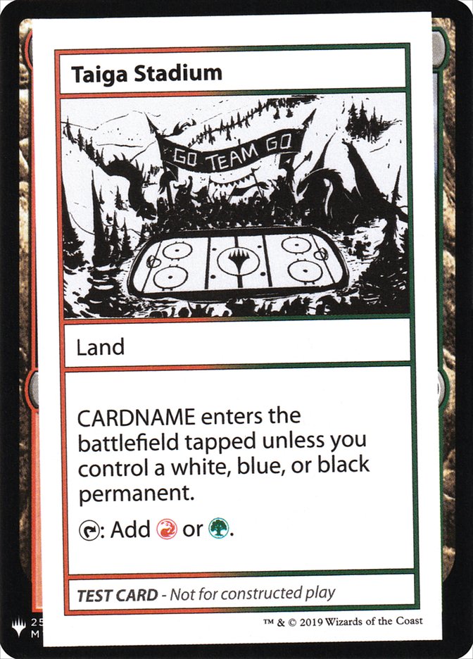 Taiga Stadium [Mystery Booster Playtest Cards] (CMB1 120)