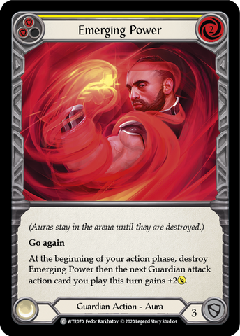 Emerging Power (Yellow) [U-WTR070] Unlimited Rainbow Foil