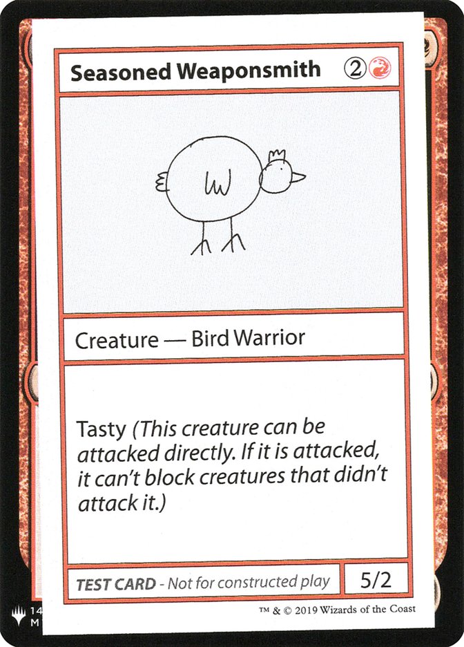 Seasoned Weaponsmith [Mystery Booster Playtest Cards] (CMB1 63)