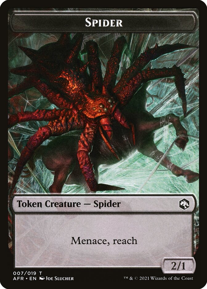 Spider // Icingdeath, Frost Tongue Double-sided Token [Dungeons & Dragons: Adventures in the Forgotten Realms Tokens] (TAFR 7)