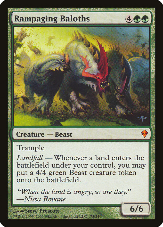 Rampaging Baloths (Oversized) [Oversize Cards] (ZEN 178)