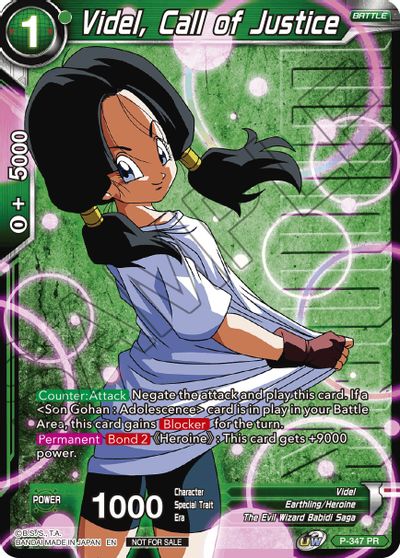 Videl, Call of Justice (Winner Stamped) [P-347]