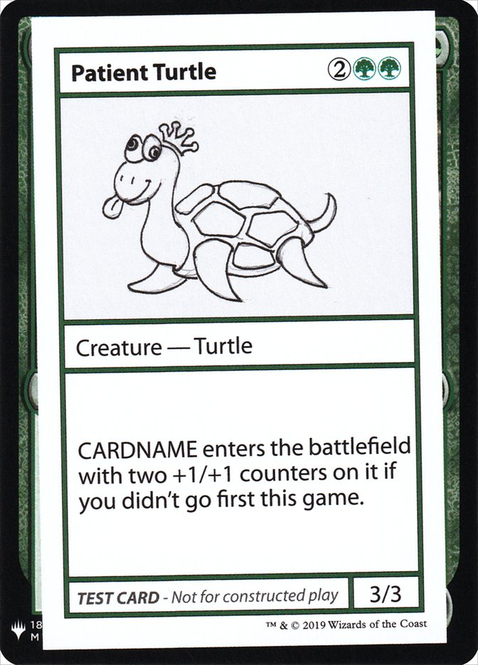 Patient Turtle [Mystery Booster Playtest Cards] (CMB1 82)