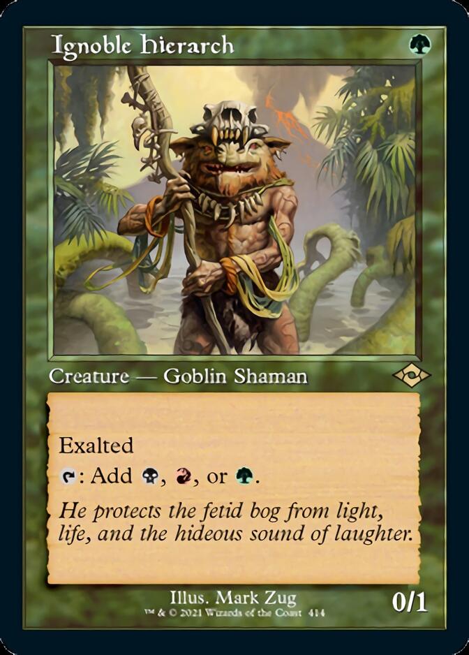 Ignoble Hierarch (Retro Etched Foil) [Modern Horizons 2] (MH2 414)