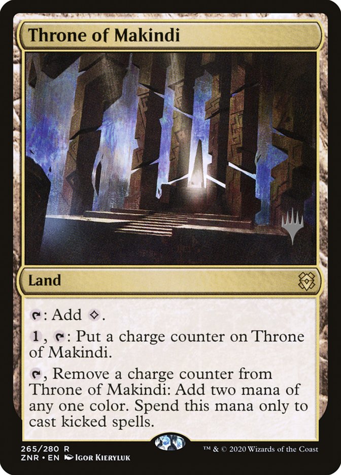 Throne of Makindi (Promo Pack) [Zendikar Rising Promos] (PZNR 265P)