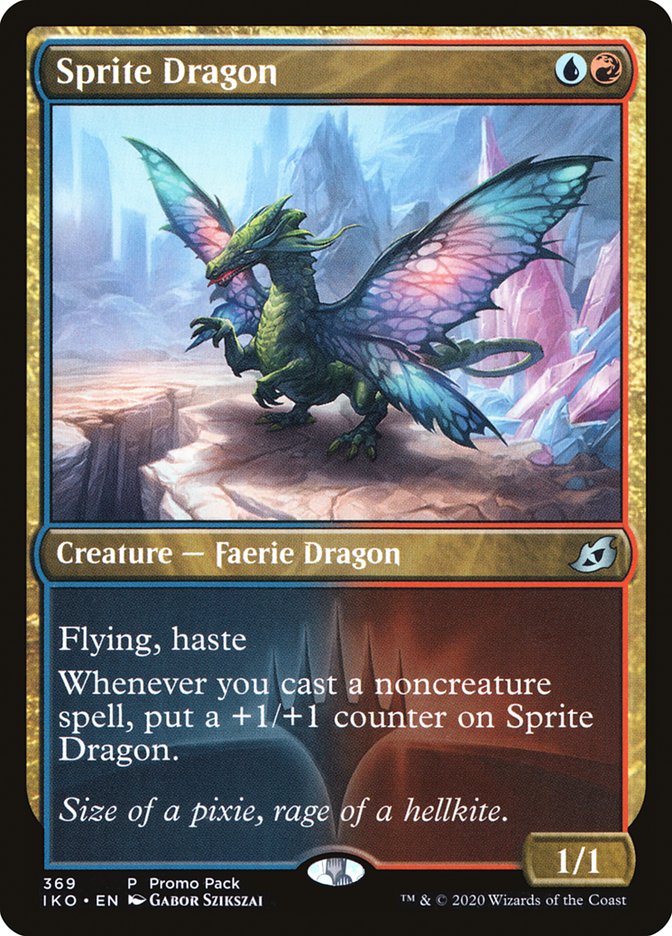 Sprite Dragon (Promo Pack) [Ikoria: Lair of Behemoths Promos] (IKO 369)