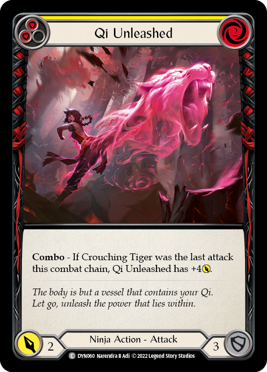 Qi Unleashed [DYN060] (Dynasty)  Rainbow Foil