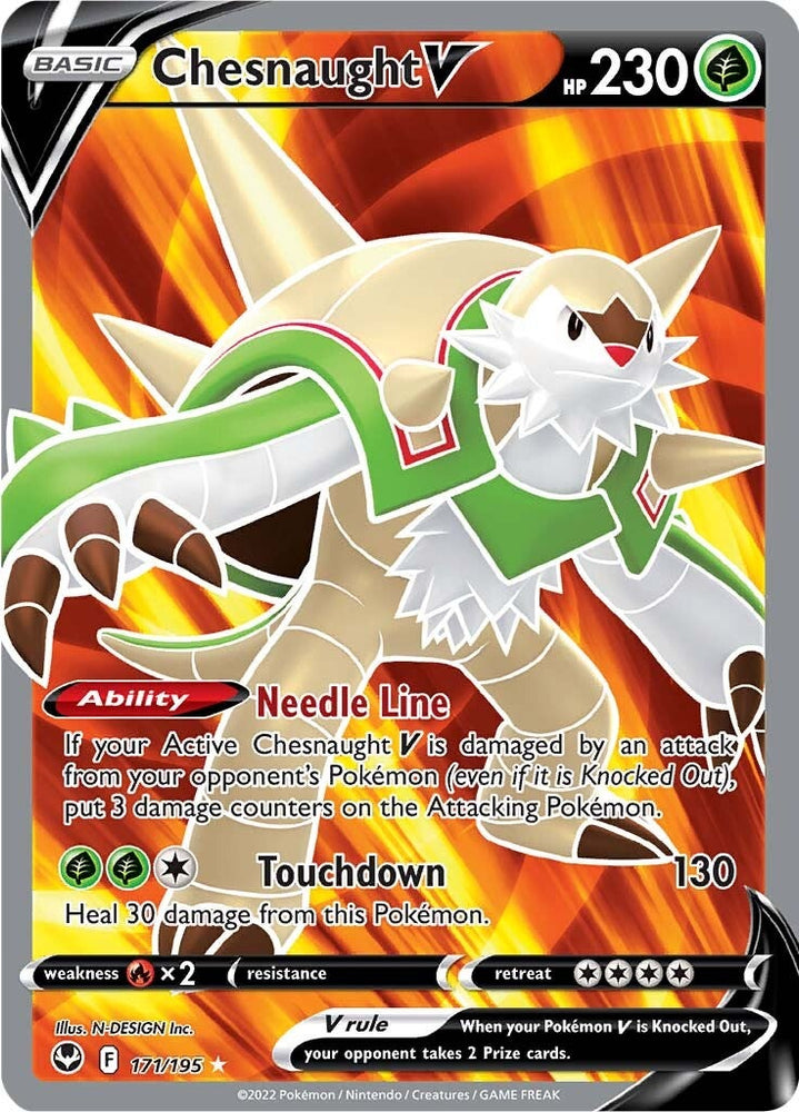 Chestnaught V (171/195) [Sword & Shield: Silver Tempest]