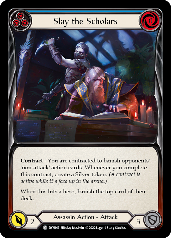 Slay the Scholars [DYN147] (Dynasty)  Rainbow Foil