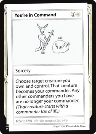 You're in Command (2021 Edition) [Mystery Booster Playtest Cards] (CMB1 15)