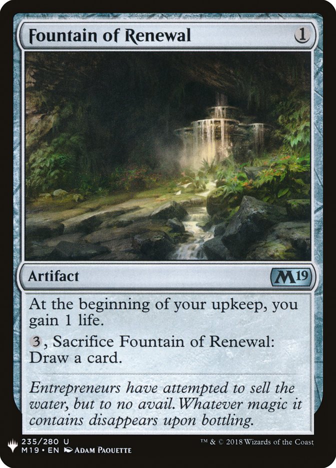Fountain of Renewal [Mystery Booster] (MB1 1586)