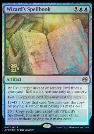 Wizard's Spellbook [Dungeons & Dragons: Adventures in the Forgotten Realms Prerelease Promos] (PAFR 82)