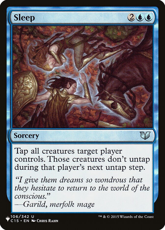 Sleep [The List] (LC15 106)