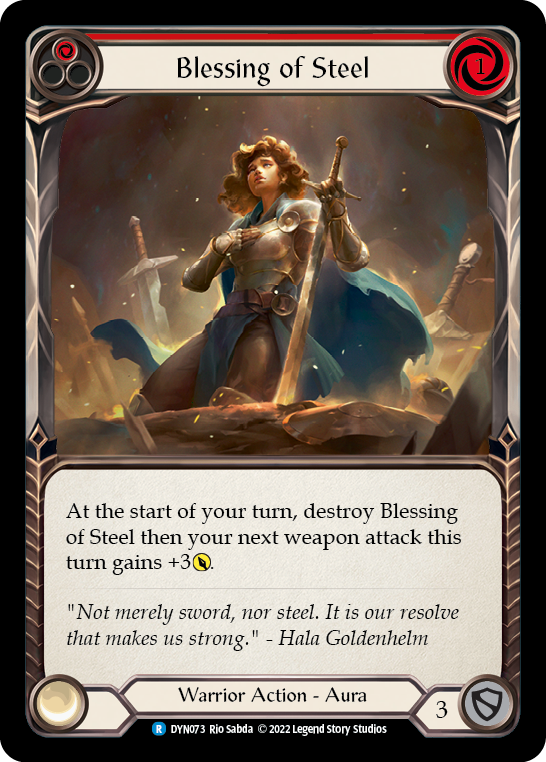 Blessing of Steel [DYN073] (Dynasty)  Rainbow Foil
