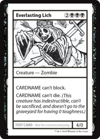 Everlasting Lich (2021 Edition) [Mystery Booster Playtest Cards] (CMB1 41)