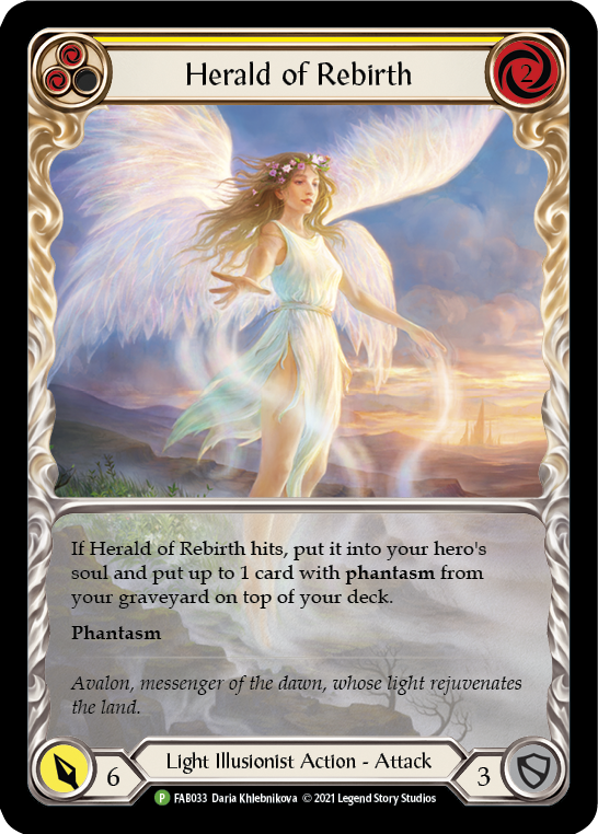 Herald of Rebirth [FAB033] (Promo)  Cold Foil