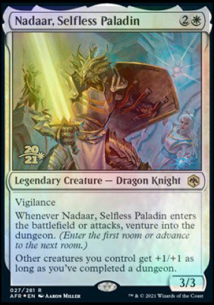 Nadaar, Selfless Paladin [Dungeons & Dragons: Adventures in the Forgotten Realms Prerelease Promos] (PAFR 27)