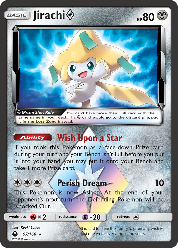 Jirachi (Prism Star) (97/168) [Sun & Moon: Celestial Storm]