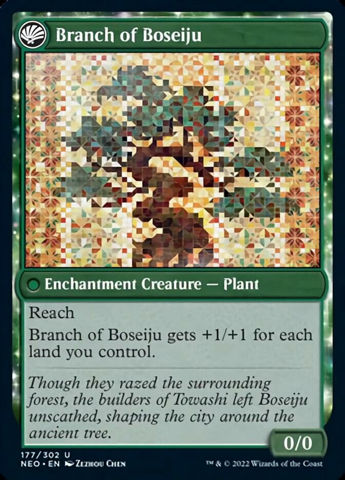 Boseiju Reaches Skyward // Branch of Boseiju [Kamigawa: Neon Dynasty] (NEO 177)