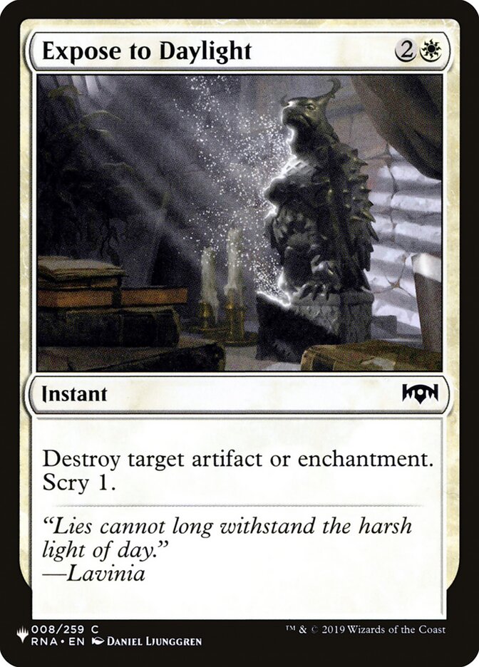 Expose to Daylight [The List] (LRNA 8)