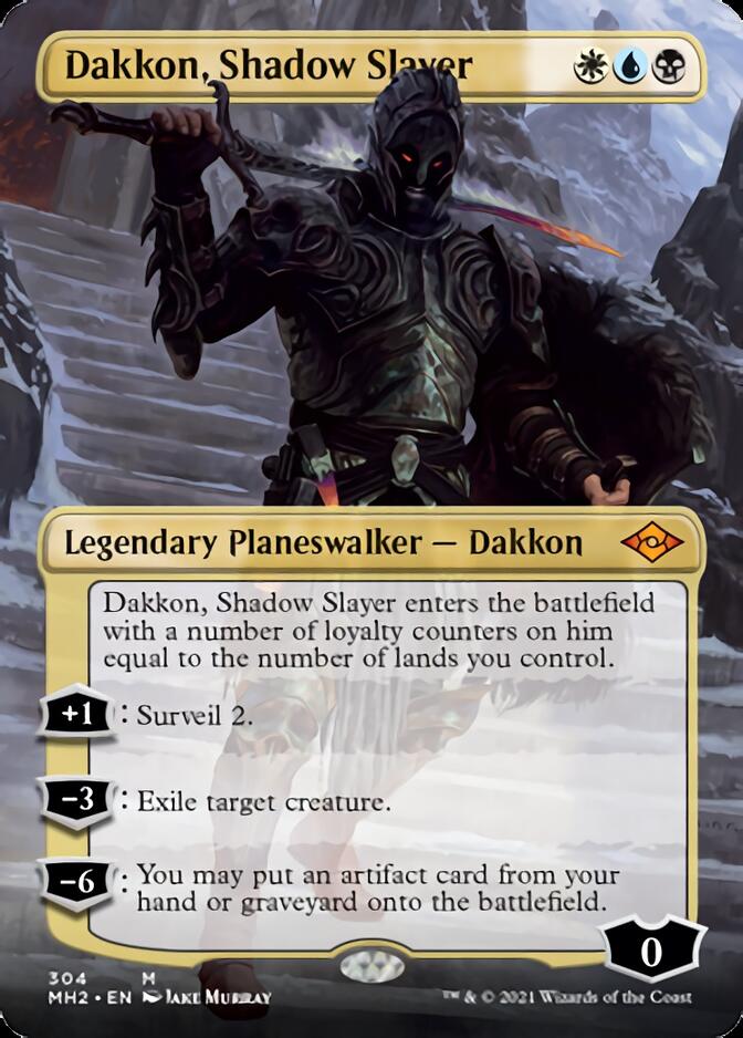 Dakkon, Shadow Slayer (Borderless) [Modern Horizons 2] (MH2 304)