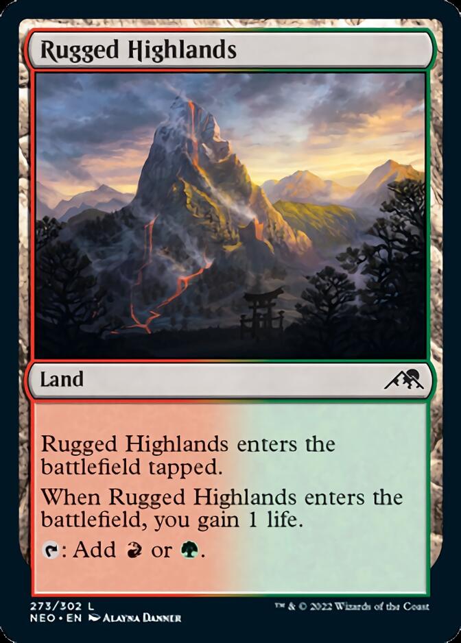Rugged Highlands [Kamigawa: Neon Dynasty] (NEO 273)