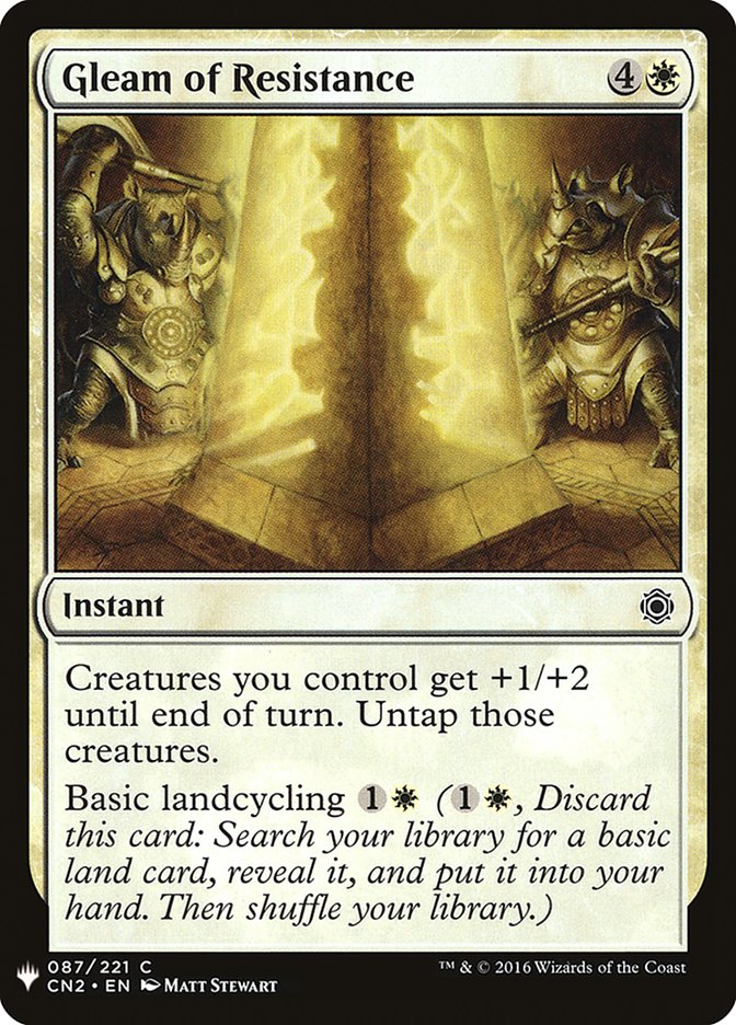 Gleam of Resistance [Mystery Booster] (MB1 122)