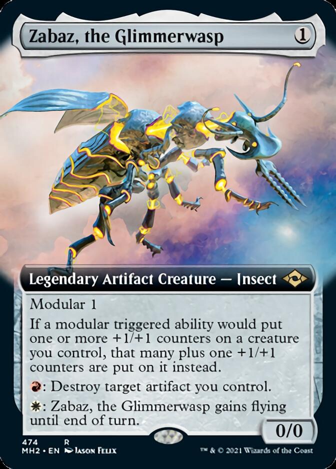 Zabaz, the Glimmerwasp (Extended) [Modern Horizons 2] (MH2 474)