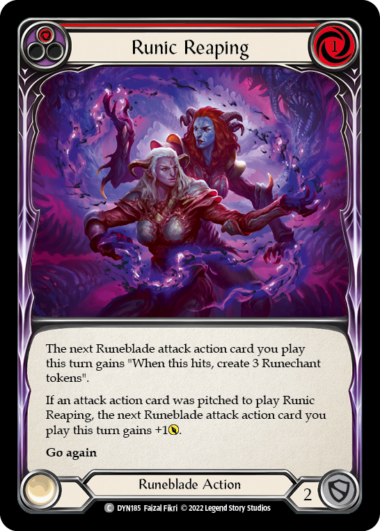 Runic Reaping [DYN185] (Dynasty)  Rainbow Foil