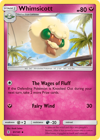 Whimsicott (91/145) [Sun & Moon: Guardians Rising]