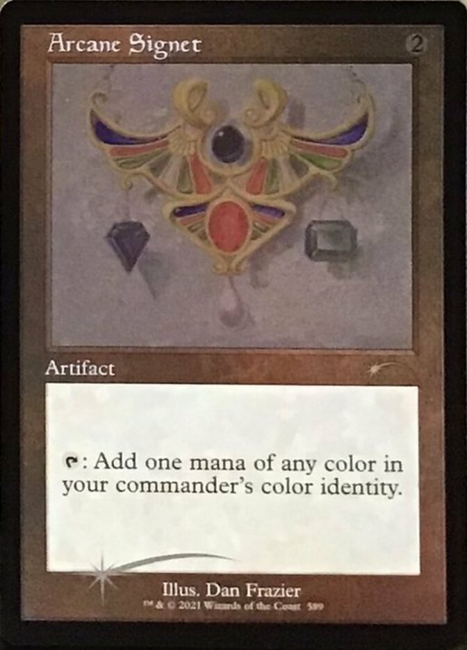 Arcane Signet (Retro) (Etched Foil) [Secret Lair Drop Promos] (PSLD 589)