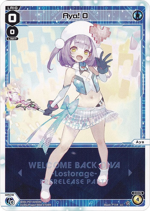Aya! 0 (Prerelease Party) (WXDi-P07-019[EN]) [Promo Cards]