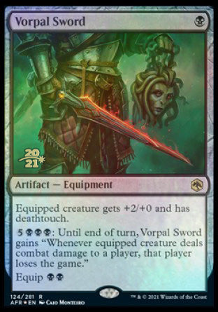 Vorpal Sword [Dungeons & Dragons: Adventures in the Forgotten Realms Prerelease Promos] (PAFR 124)