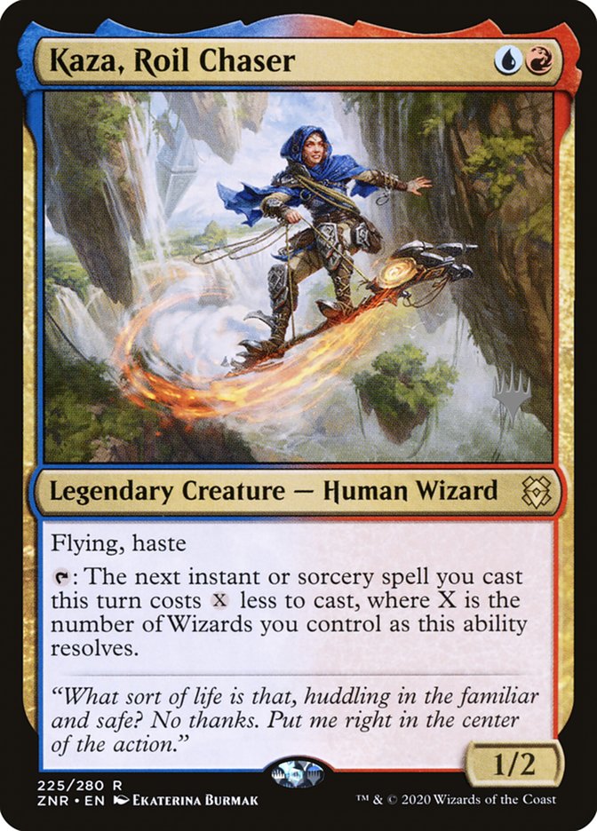 Kaza, Roil Chaser (Promo Pack) [Zendikar Rising Promos] (PZNR 225P)