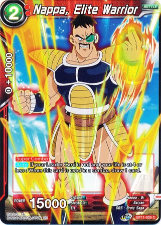 Nappa, Elite Warrior [BT11-026]