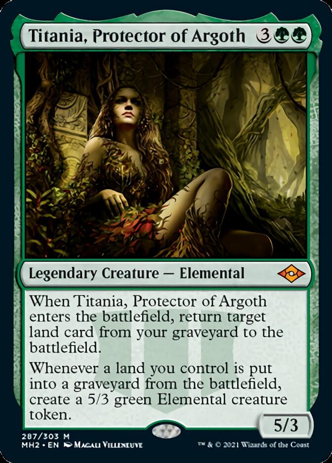 Titania, Protector of Argoth (Etched Foil) [Modern Horizons 2] (MH2 287)