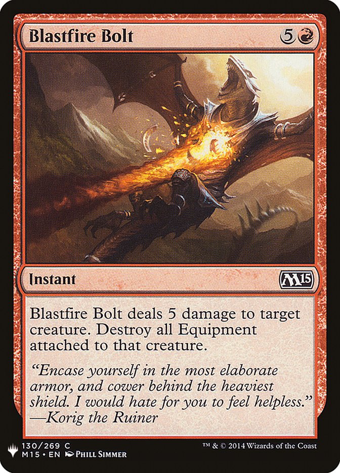 Blastfire Bolt [Mystery Booster] (MB1 855)