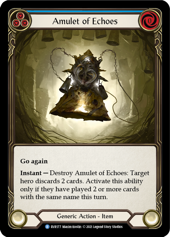 Amulet of Echoes [EVR177] 1st Edition Cold Foil