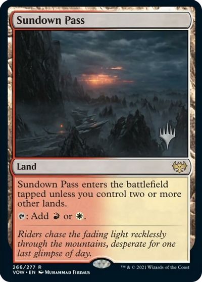 Sundown Pass (Promo Pack) [Innistrad: Crimson Vow Promo Pack] (PVOW 266)