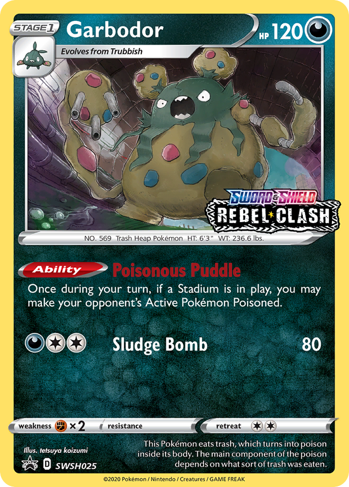 Garbodor (Prerelease Promo) (SWSH025) [Sword & Shield: Black Star Promos]