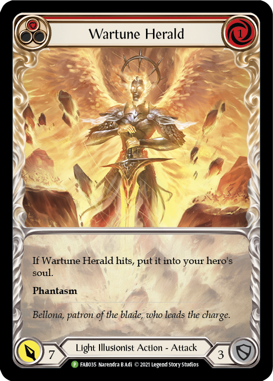 Wartune Herald (Red) [FAB036] Rainbow Foil