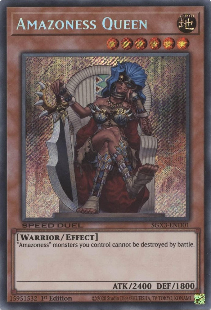 Amazoness Queen (Secret Rare) [SGX3-END01] Secret Rare