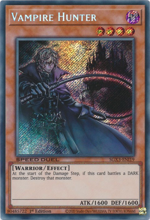 Vampire Hunter (Secret Rare) [SGX3-ENI19] Secret Rare
