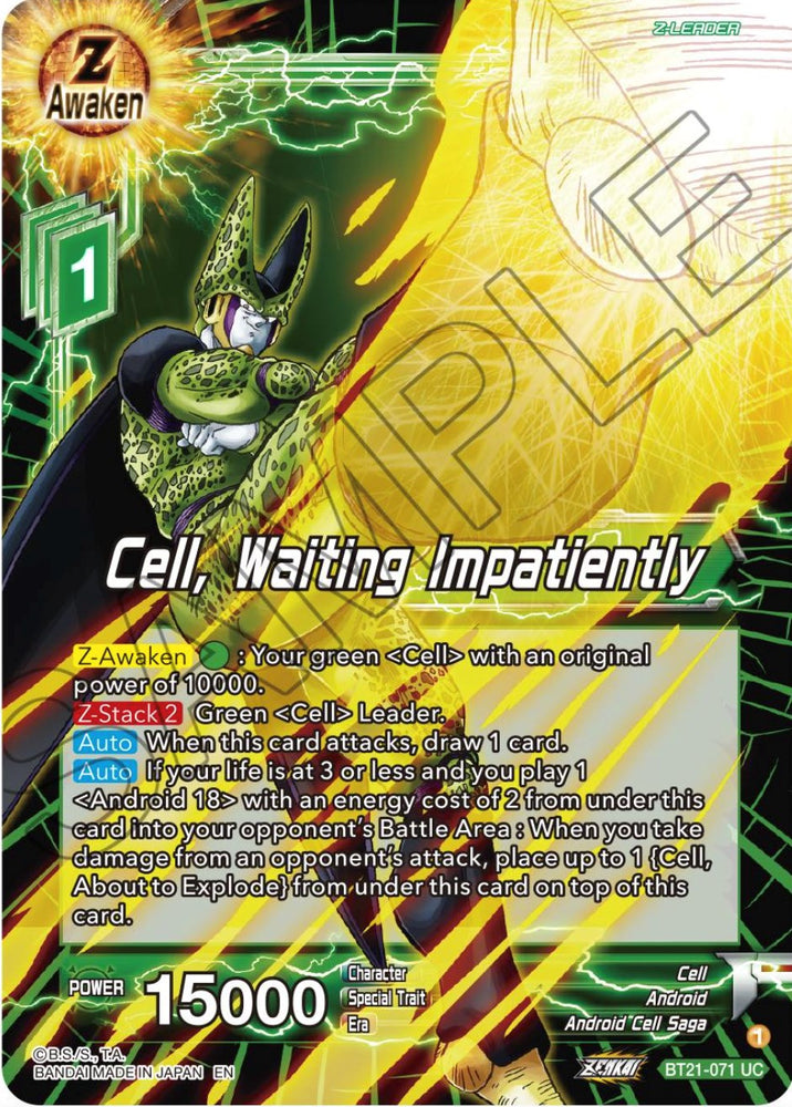 Cell, Waiting Impatiently (BT21-071) [ZENKAI Series: Set 04]