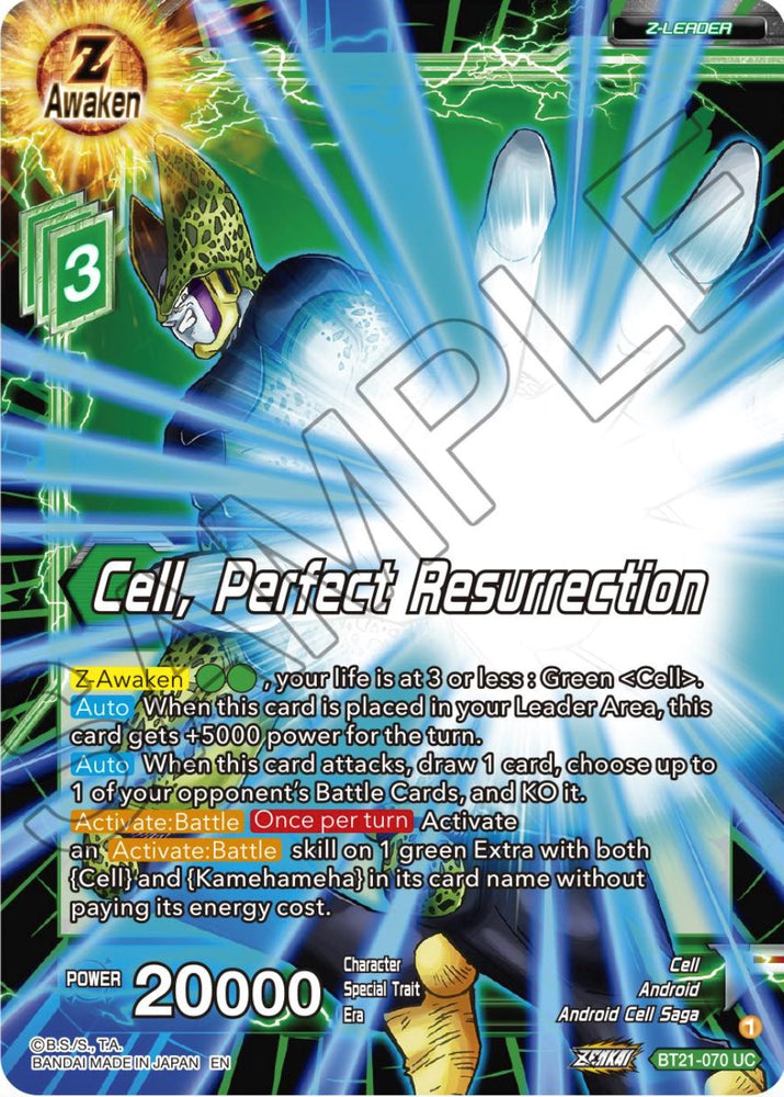 Cell, Perfect Resurrection (BT21-070) [ZENKAI Series: Set 04]