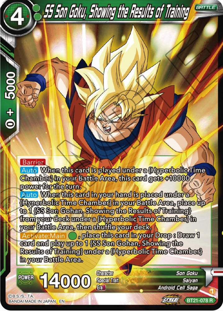 SS Son Goku, Showing the Results of Training (BT21-078) [ZENKAI Series: Set 04]
