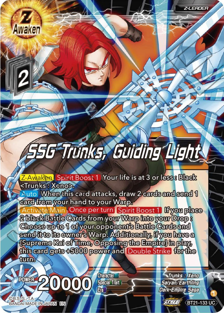 SGG Trunks, Guiding Light (BT21-133) [ZENKAI Series: Set 04]