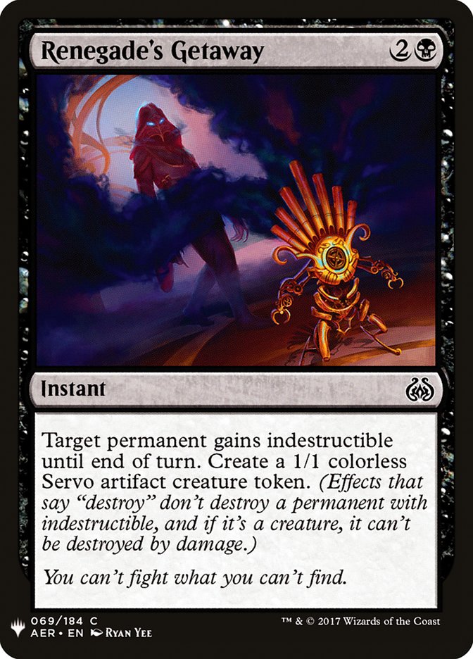 Renegade's Getaway [Mystery Booster] (MB1 753)
